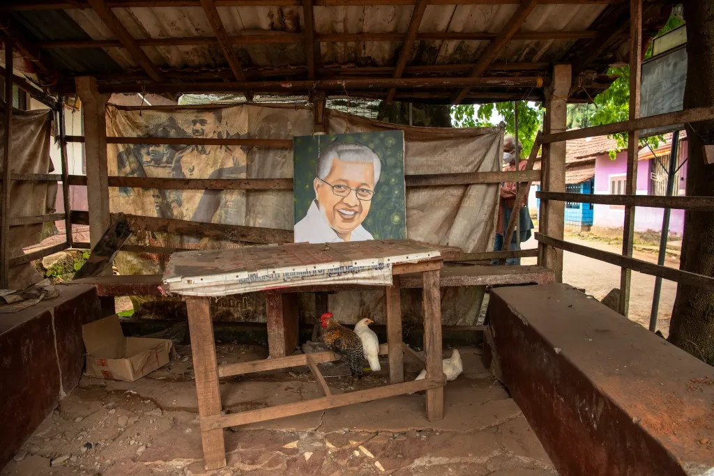 അരീക്കോട് തായത്തങ്ങാടിയിൽ സി.ഐ.ടി.യു പ്രവർത്തകർ വിശ്രമിക്കുന്ന ഇടം.