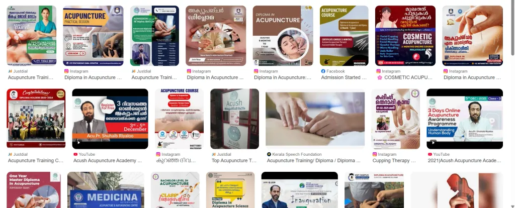 വെറും മൂന്നോ നാലോ മാസം കൊണ്ട് ഓൺലൈനായും ഓഫ്ലൈനായും പഠിക്കാവുന്ന അക്യുപക്ചറിന്റെ മറവിലാണ് ജീവൻ പണയപ്പെടുത്തിയുള്ള നൂലിൻമേൽ കളി നടക്കുന്നത്.
