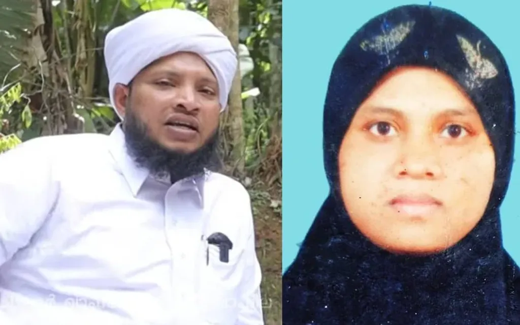 വീട്ടിൽ പ്രസവിച്ചതിനെതുടർന്ന് ആവശ്യത്തിന് പരിചരണം കിട്ടാതെ മരിച്ച അസ്മ, ഭർത്താവ് സിറാജുദ്ദീൻ.