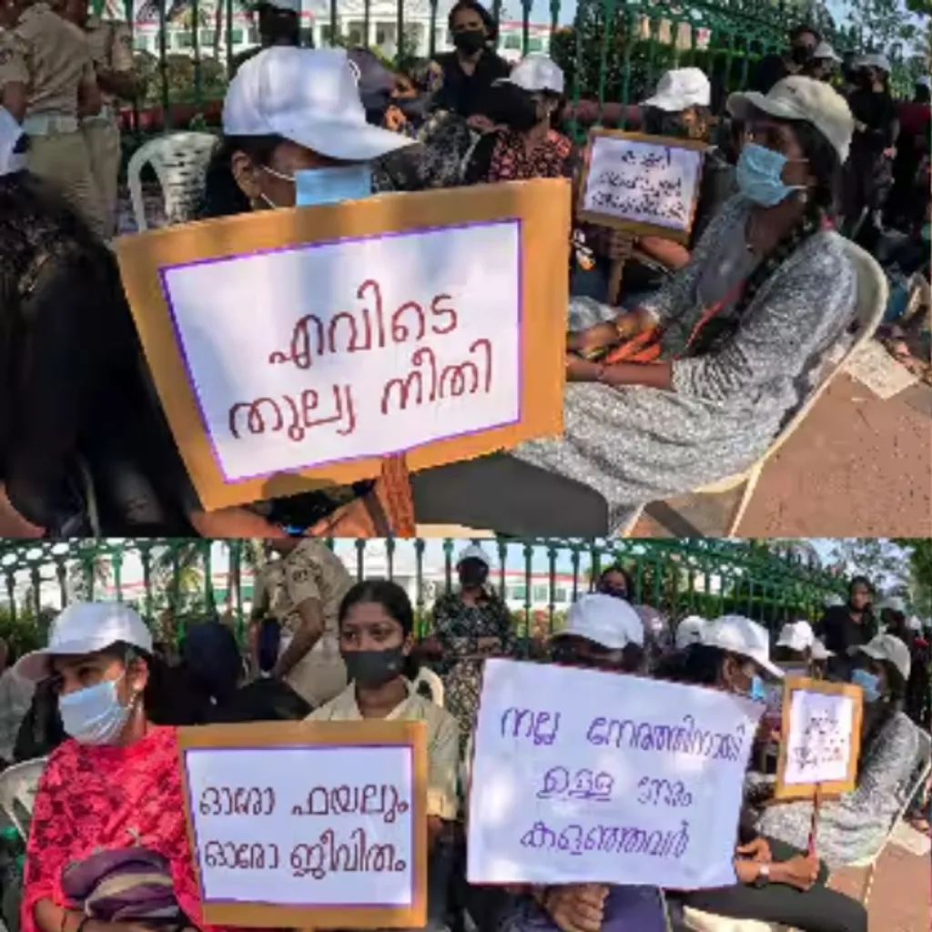 സി.പി.ഒ റാങ്ക് ലിസ്റ്റിൽ ഉൾപ്പെട്ട വനിതാ ഉദ്യോഗാർഥികൾ സെക്രട്ടറിയേറ്റിന് മുന്നിൽ ആറ് ദിവസമായി സമരത്തിലാണ്.