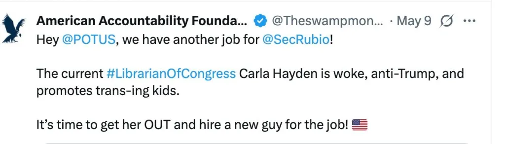 തീവ്രവലതുപക്ഷ സംഘടനയായ American Accountability Foundation (AAF), കാർലയെയും മറ്റ് ലൈബ്രറി ഉദ്യോഗസ്ഥരെയും, “റാഡിക്കൽ ആശയങ്ങളുള്ള പുസ്തകങ്ങൾ പ്രചരിപ്പിക്കുന്നുവെന്നും അതുവഴി കുട്ടികളെ ലിംഗന്യൂനപക്ഷമാക്കാൻ ശ്രമിക്കുന്നുവെന്നും” ആരോപിച്ചിരുന്നു.