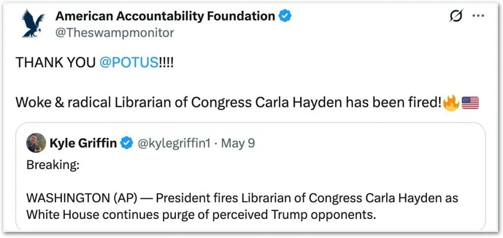  ഡോ. കാർല ഹെയ്ഡനെ പുറത്താക്കലിന് പിന്നിൽ ട്രംപ് ഭരണകൂടത്തിൻെറയും തീവ്രവലതുപക്ഷക്കാരുടെയും കൃത്യമായ ഗൂഢാലോചനകളുണ്ടായിരുന്നു. 