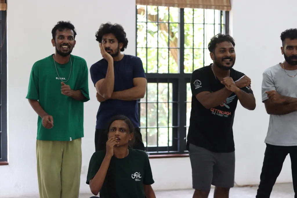 നാടകത്തിന്റെ  റിഹേഴ്ലിൽ നിന്ന് 