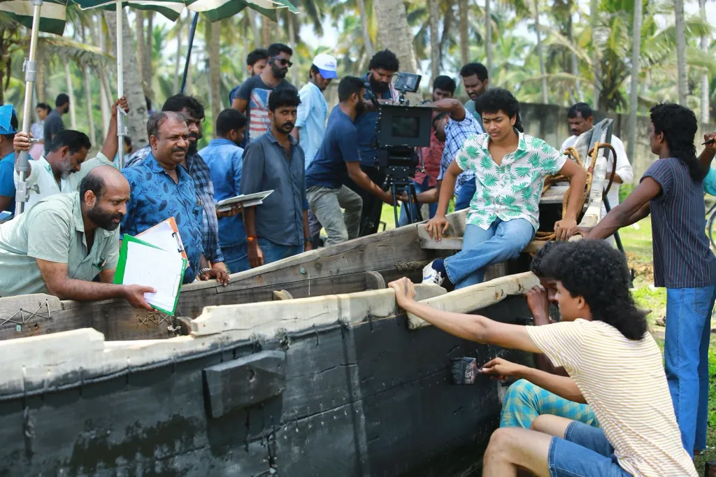 മൂൺവാക്ക് സിനിമയുടെ ഷൂട്ടിങ്ങിനിടെ