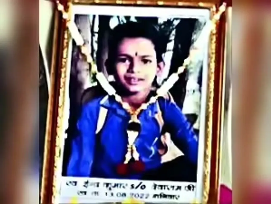 അധ്യാപകന്റെ ക്രൂരമായ മർദ്ദനത്തിൽ കൊല്ലപ്പെട്ട ഇന്ദ്രകുമാർ മേഘ് വാൾ എന്ന ദലിത് ബാലൻ