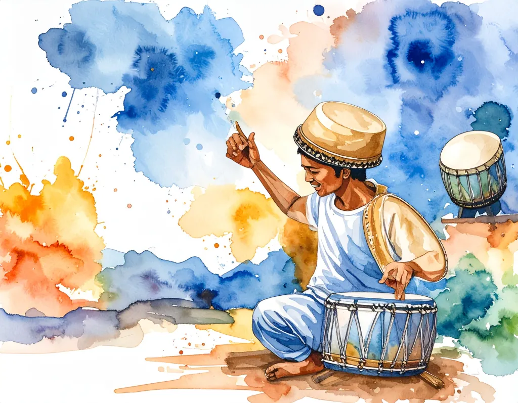 രാത്രി അത്താഴമൊക്കെ കഴിഞ്ഞപ്പോൾ ബാപ്പ സിതാർ  വായിച്ചു തുടങ്ങി. അകമ്പടിയായി  ദാദ  തബലയും  വായിച്ചു. ഞങ്ങൾ കുട്ടികൾ അത് ആസ്വദിച്ചുനിന്നു.  