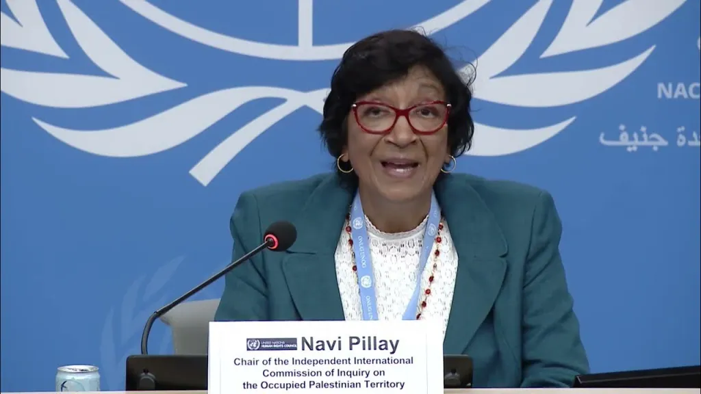 പലസ്​തീനിലെ ജനതയെ ഒന്നാകെ ഉന്മൂലനം ചെയ്യുകയെന്ന ലക്ഷ്യത്തോടെ രണ്ട് വർഷമായി തുടരുന്ന ഈ ക്രൂരതയുടെ ഉത്തരവാദിത്വം പൂർണമായും ഇസ്രയേലിന്റെ അധികാരസ്​ഥാനങ്ങളിലിരിക്കുന്നവർക്കാണ് എന്ന് യു.എന്നിന്റെ പലസ്​തീൻ അന്വേഷണകമ്മീഷൻ ചീഫ് നവി പിള്ളൈ പറയുന്നു.