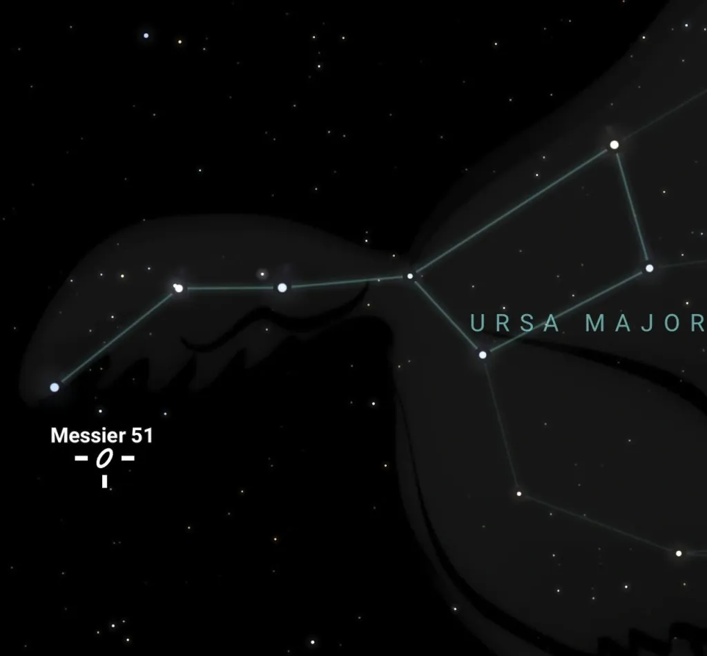 സ്റ്റെല്ലേറിയം ആപ്പിൽ നിന്നുള്ള സ്ക്രീൻ