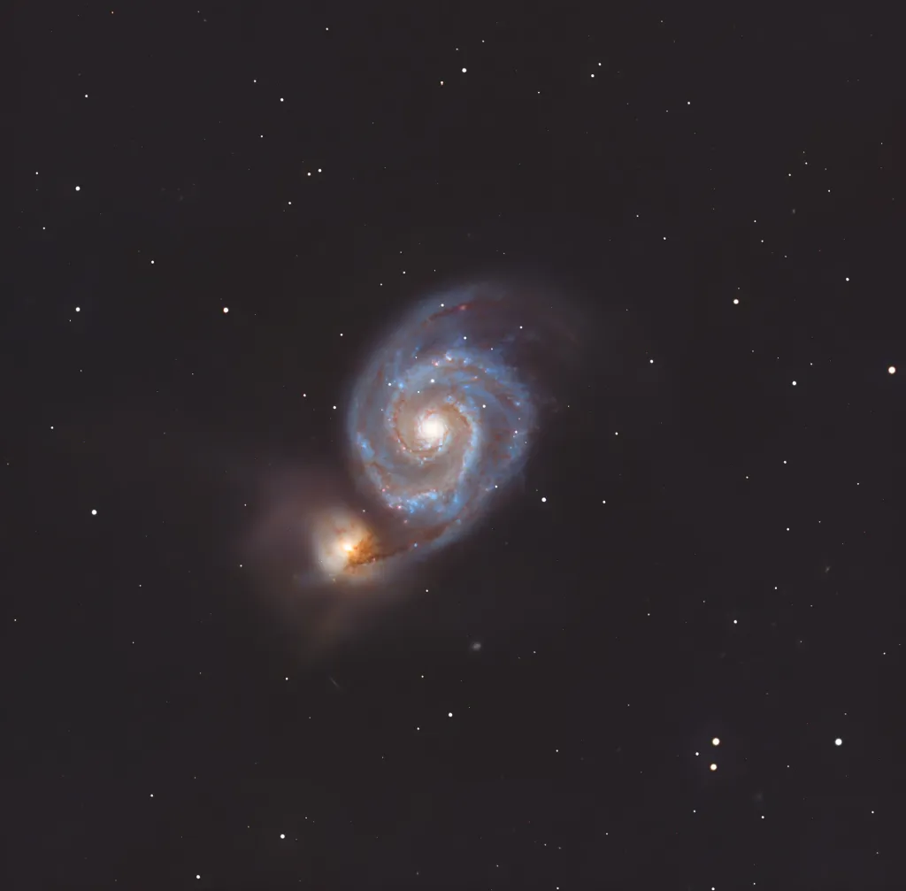 Whirlpool Galaxy (M51).  