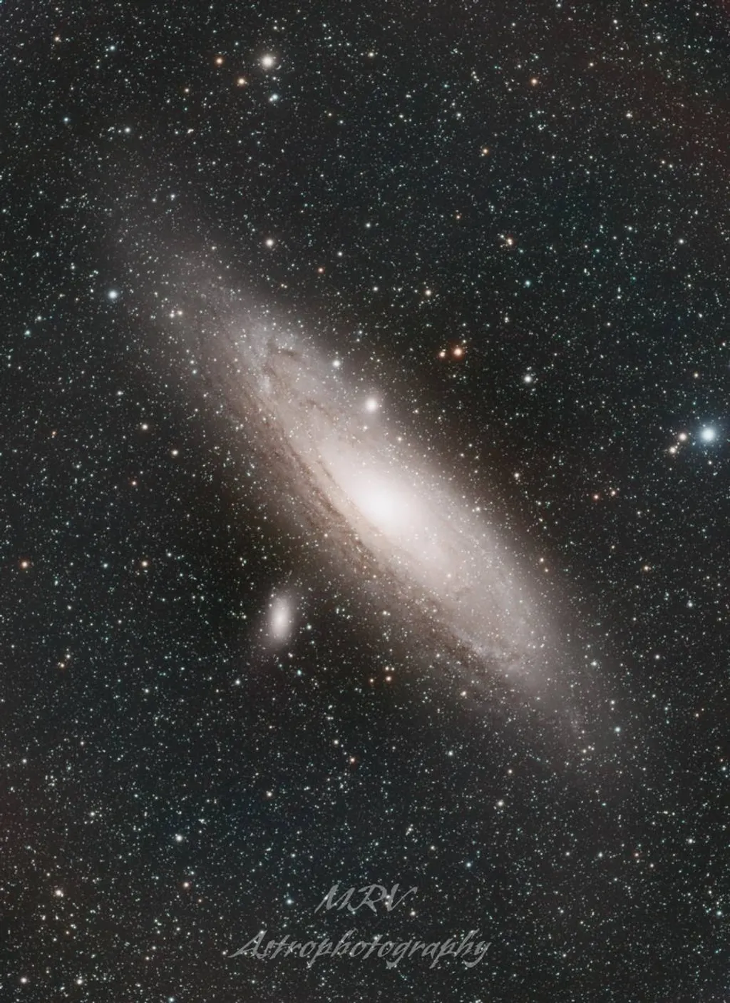 M31 - Andromeda Galaxy by Mahesh Ravi Varma