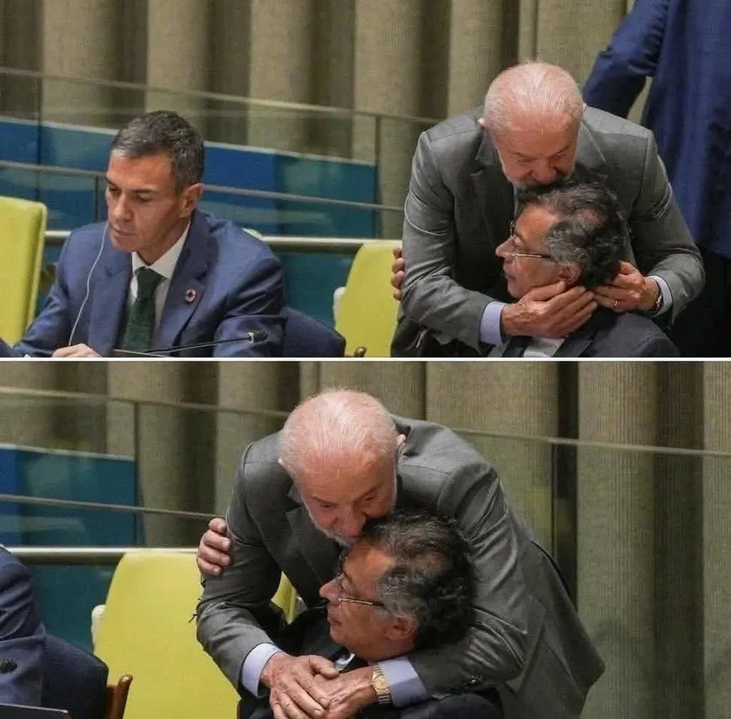 ഐക്യരാഷ്ട്രസഭാ  പൊതുസഭയിൽ ഇസ്രായേലിനെ നിർത്തിപ്പൊരിച്ച  കൊളംബിയൻ പ്രസിഡന്റ്   ഗുസ്താവോ പെട്രോ  നവനാസികൾ  എന്നാണ് വിളിച്ചത്‌. പ്രസംഗശേഷം ബ്രസീൽ പ്രസിഡന്റ് ലുല അദ്ദേഹത്തിന്റെ കസാരയ്‌ക്കടുത്തെത്തി    ആദരസൂചകമായി തലയിൽ ചുംബിച്ചു.  