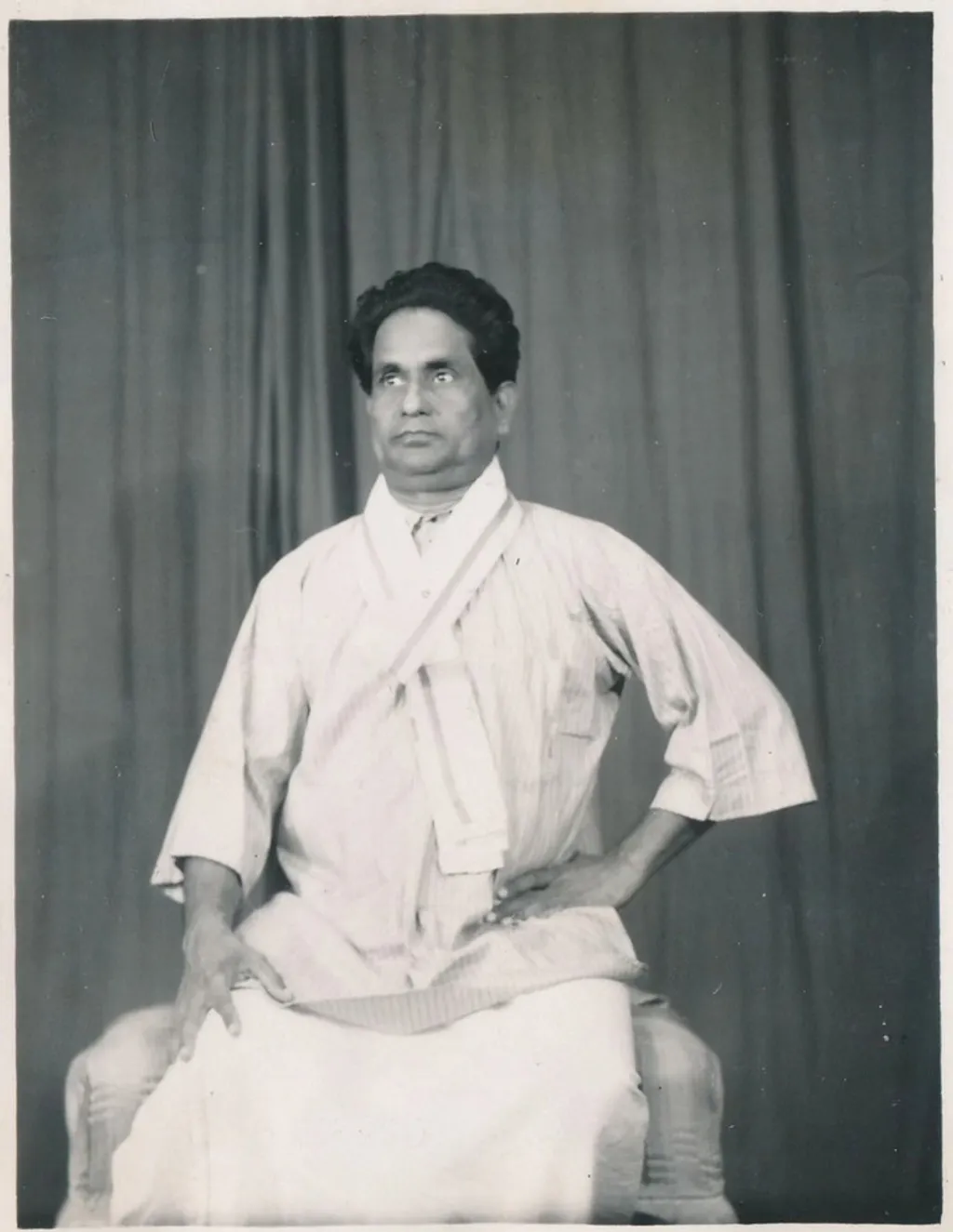  ഗുരു കുഞ്ചുക്കുറുപ്പ്.   Photo Credit/ Alice Boner-Courtesy Muesum Rietberg