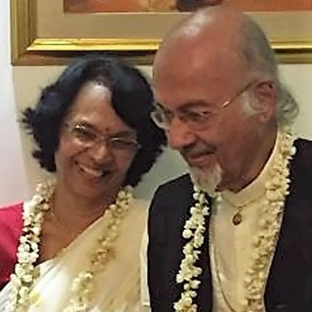 ടി.ജെ.എസ് ജോർജും അമ്മു ജോർജും അറുപതാം വിവാഹവാർഷിക വേളയിൽ ബംഗളൂരുവിൽ