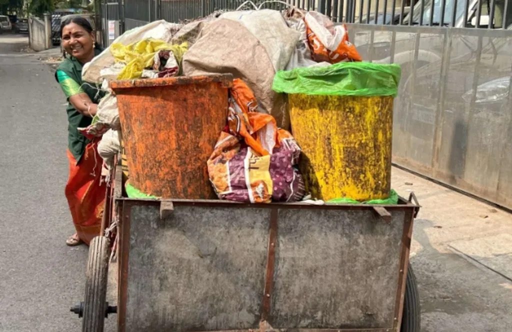 Image Source: “Empowering waste pickers with dignified jobs for environmental change,” Cover image by Shatakshi Gawade, India, 1 Jan 2025. Published in Mongabay India.