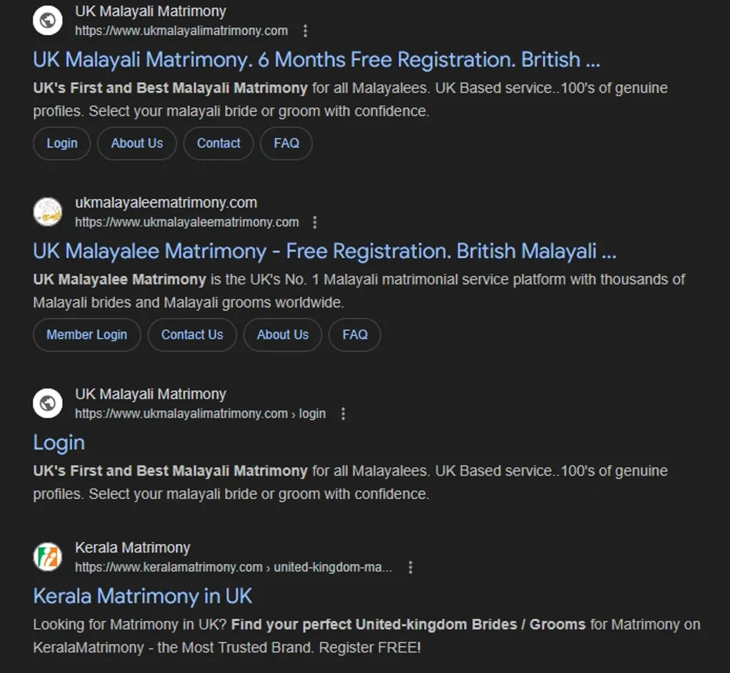 Gen-Z കുടിയേറ്റക്കാർക്ക് തൊട്ടുമുൻപുള്ള തലമുറക്കാരിൽ കൂടുതലും, അവരവരുടെ വിഭാഗക്കാരുമായാണ് അറേഞ്ച്ഡ് മാര്യേജ് ചെയ്‌തെന്നതിൽ തർക്കമില്ല. ഇങ്ങനെ ജാതി- മത-വംശാടിസ്ഥാനത്തിലുള്ള വിവാഹങ്ങൾ നടക്കുമായിരുന്നെങ്കിലും ഇതൊന്നും വ്യവസ്ഥാപിതമായിരുന്നില്ല. ‘UK Malayali Matrimony’ എന്ന് വായനക്കാർക്ക് ഗൂഗിളിൽ തിരയാവുന്നതാണ്. കുറഞ്ഞത് നാല് വെബ്സൈറ്റുകളുടെ വിവരങ്ങളെങ്കിലും ലഭിക്കും. 