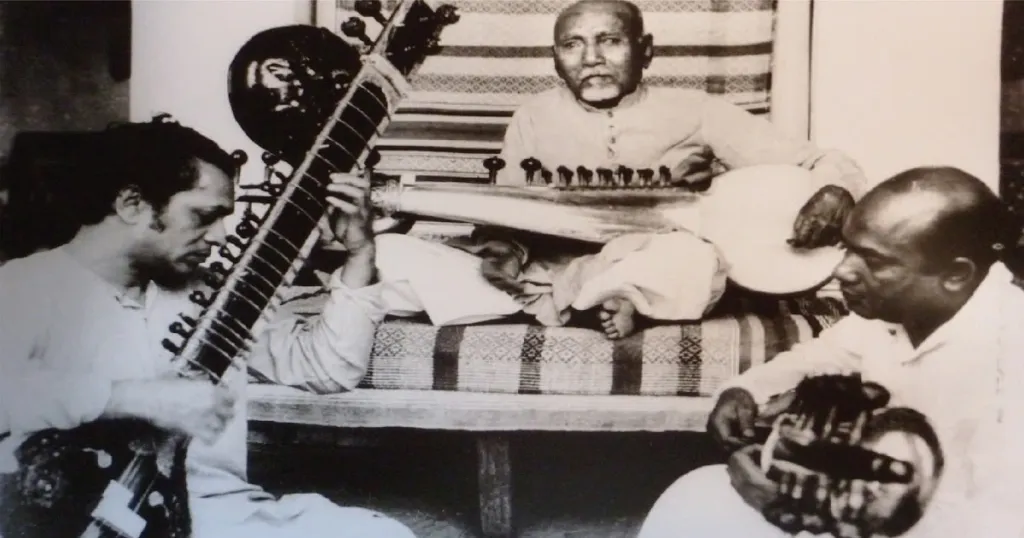 ഉസ്താദ് അലാവുദ്ദീൻ ഖാനും രവിശങ്കറും 