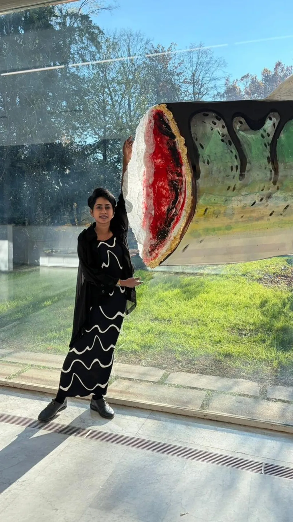 ‘‘കലാകാരരുടെ ജീവിതം പലപ്പോഴും ഒറ്റപ്പെട്ടതായിരിക്കും. എന്നാൽ, ബിനാലെ എന്നത് സൃഷ്ടിപരമായ ഒറ്റപ്പെടലിൽനിന്ന് സാംസ്കാരിക കൂട്ടായ്മയിലേക്കുള്ള യാത്രയാണ്’’- അഞ്ജു ആചാര്യ.