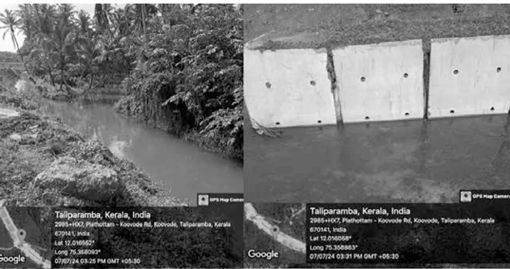 കൂവോട്- കീഴാറ്റൂർ. കീഴാറ്റൂർ പാടശേഖരത്തിലെ കൂവോട് ഭാഗത്തെ വെള്ളക്കെട്ട് വലിയ ഭീഷണിയാണ്. വെള്ളപ്പൊക്കത്തെ ലഘൂകരിക്കുന്ന ചാനലായി പ്രവർത്തിക്കുന്ന പാളയാട് തോട് നിർമ്മാണത്തിന്റെ ഭാഗമായി മണ്ണിട്ട് വീതി കുറഞ്ഞിരിക്കുന്നു.