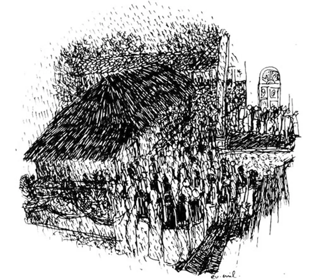 തന്റെ സർഗാത്മക പ്രവർത്തനം എന്തിനുവേണ്ടിയുള്ളതാണെന്ന തിരിച്ചറിവാണ് അപ്പച്ചൻ അടയാളപ്പെടുത്തിയത്, ഭാഷയുടെ കാവ്യപൈതൃകത്തിൽ അടയാളപ്പെടാനല്ല. അനുദിനം ഭയബോധത്തിൽ കുടുങ്ങി ജീവിതം നയിക്കുന്ന ജനതയ്ക്ക് തങ്ങളുടെ ദൈനംദിന പണിക്കാലമേയുള്ളൂ. Image: E.V. Anil