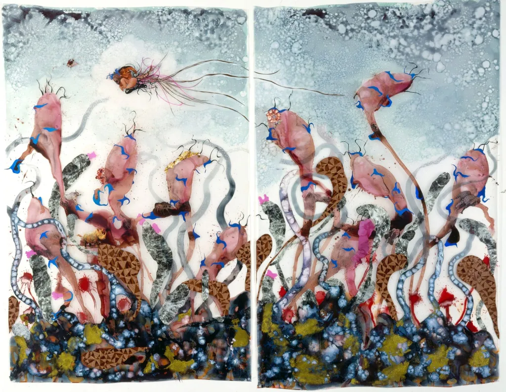 വാങേച്ചി മുത്തുവിൻ്റെ  ഇൻസ്റ്റലേഷൻ.