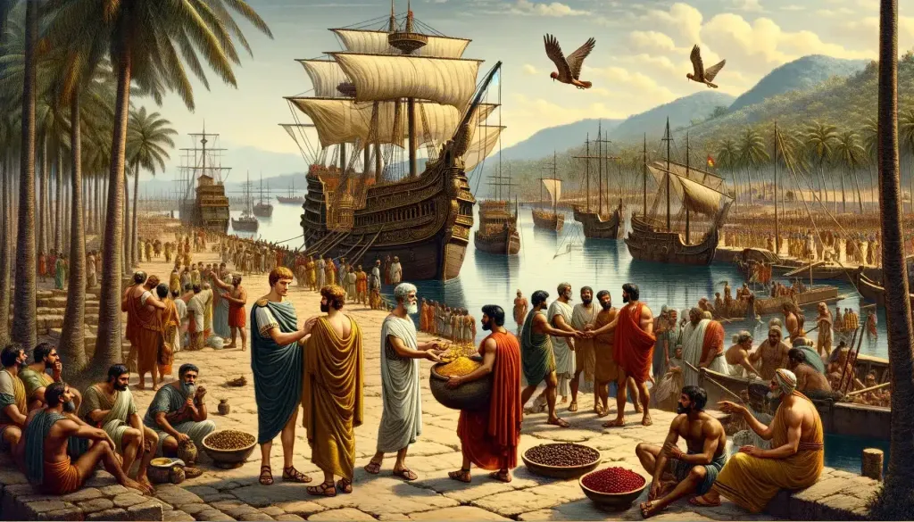 മുസ്സിരിസിലെയും അതുപോലെ കേരളത്തിലെ മറ്റു തുറമുഖങ്ങളിലെയും സാധനങ്ങൾ ആദ്യമൊക്കെ ഗുജറാത്ത് വഴി, ഇപ്പോഴത്തെ ഗൾഫ് പ്രദേശങ്ങൾ വഴി, സൗത്ത് അറേബ്യ വഴി, ചെങ്കടൽ വഴി എത്തിച്ചേർന്നത് ഈജിപ്തിലുള്ള രണ്ട് തുറമുഖങ്ങളിലാണ്.  /Representative Image