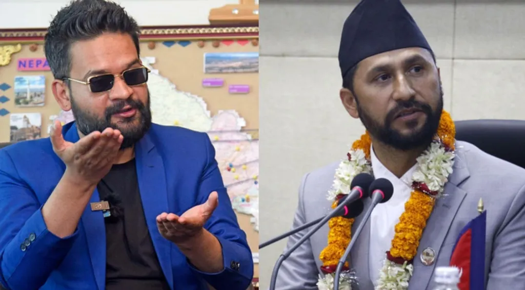 കാഠ്മണ്ഡു മേയർ ബാലേന്ദ്ര ഷാ, മുൻ ടി.വി അവതാരകനും രാഷ്ട്രീയ സ്വതന്ത്ര പാർട്ടി (RSP) നേതാവുമായ രവി ലാമിച്ഛാനേ. ഇരുവരും ചേർന്ന് രൂപീകരിച്ച ‘ആന്റി-എസ്റ്റാബ്ലിഷ്മെന്റ്' കൂട്ടുകെട്ട് മാർച്ച് അഞ്ചിലെ തെരഞ്ഞെടുപ്പിൽ നിർണായകമാണ്.