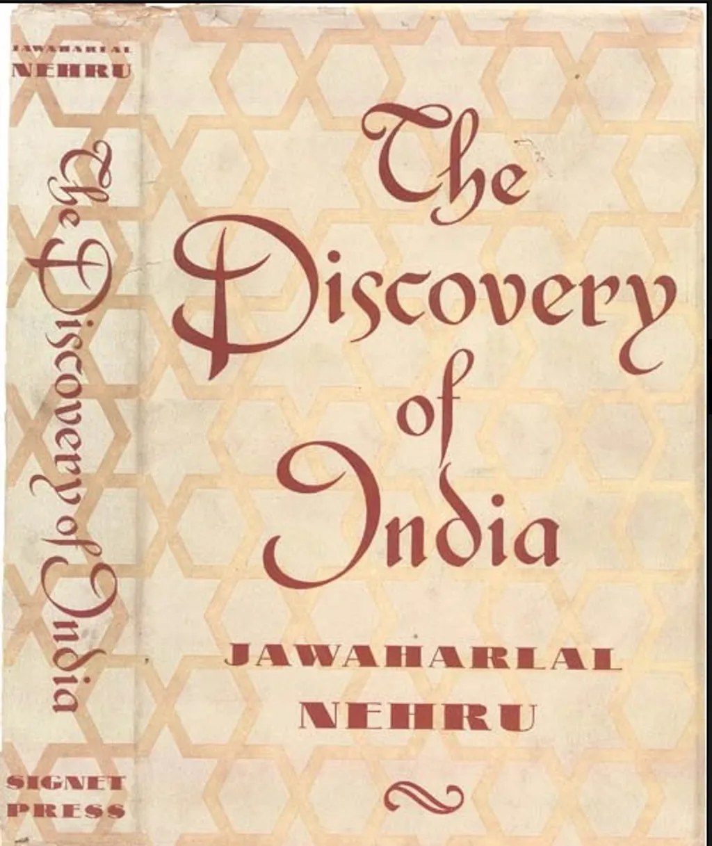സത്യജിത് റേ രൂപകല്പന ചെയത Discovery of India- യുടെ കവർ.