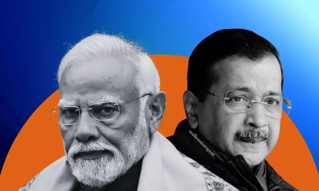 ആം ആദ്മി പാർട്ടിയുടെ രാഷ്ട്രീയ മുന്നേറ്റം ഹിന്ദു ഭൂരിപക്ഷ പാർട്ടിയായ ബി.ജെ.പിയുടെ ഉയർച്ചയ്ക്കൊപ്പമായിരുന്നു. 