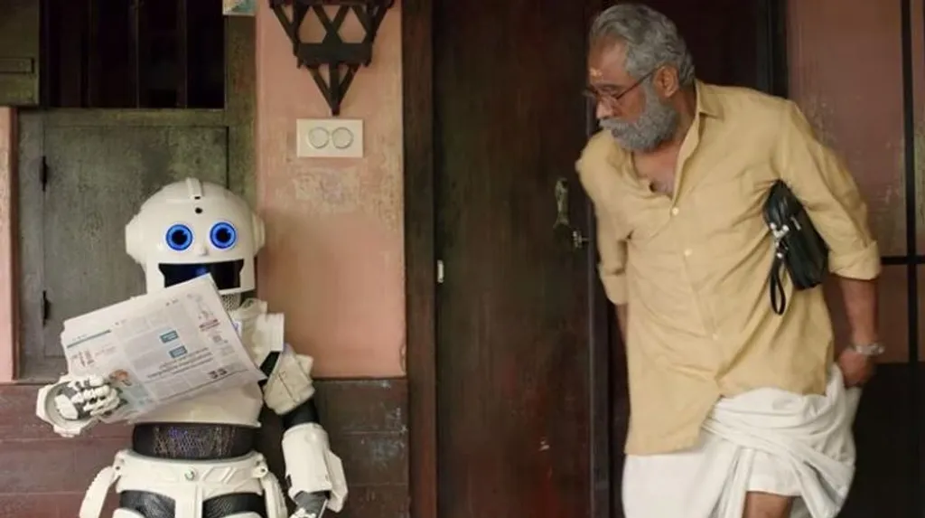 ആൻഡ്രോയ്ഡ് കുഞ്ഞപ്പൻ വേർഷൻ 5.25 (2019) എന്ന സിനിമയിൽ മനുഷ്യനും റോബോട്ടും തമ്മിലുള്ള വൈകാരികസംഘർഷങ്ങൾ അവതരിപ്പിച്ചിട്ടുണ്ട്. സാങ്കേതികവിദ്യ സാംസ്കാരികവൈരുദ്ധ്യങ്ങളിൽ പ്രവർത്തിക്കുന്നത് എപ്രകാരമാണെന്ന് ഈ സിനിമ അടിവരയിടുന്നു.