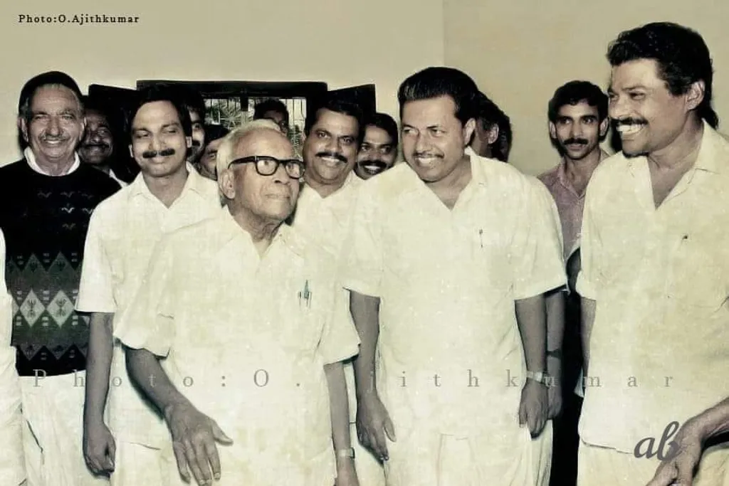 ഇ.എം.എസ്, ഇ.പി. ജയരാൻ, പിണറായി വിജയൻ, എം.വി. ഗോവിന്ദൻ തുടങ്ങിയവർ.  Photo/ X O AjithKumar 