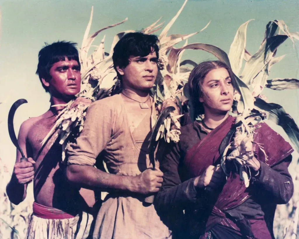 1957-ൽ ഇറങ്ങിയ ‘മദർ ഇന്ത്യ’യിൽനിന്ന്: സുനിൽ ദത്ത്, രാജേന്ദ്രകുമാർ, നർഗീസ്. 