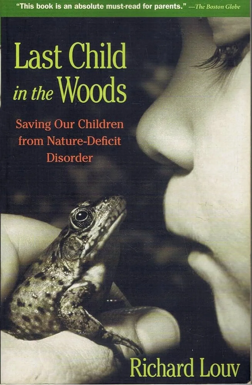Last child in the woods’ എന്ന പുസ്​തകത്തിൽ റിച്ചാർഡ് ലു (Richard Louv) പ്രകൃതി കമ്മി രോഗം (Nature Deficit Disorder) ലഘൂകരിക്കാൻ പരിസരാധിഷ്ഠിത പഠനത്തെ പ്രകീർത്തിക്കുന്നുണ്ട്.