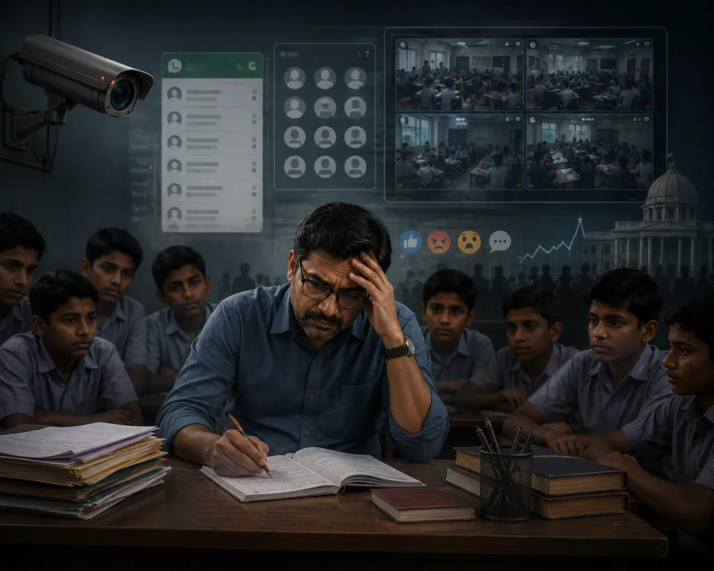 ഭയം അധ്യാപകനെ ബൗദ്ധികമായി സെൻസർ ചെയ്യുമ്പോൾ, അവിടെ ഇല്ലാതാകുന്നത് കുട്ടികളിൽ വളരേണ്ട വിമർശനാത്മകചിന്തയാണ്. (AI-generated image)