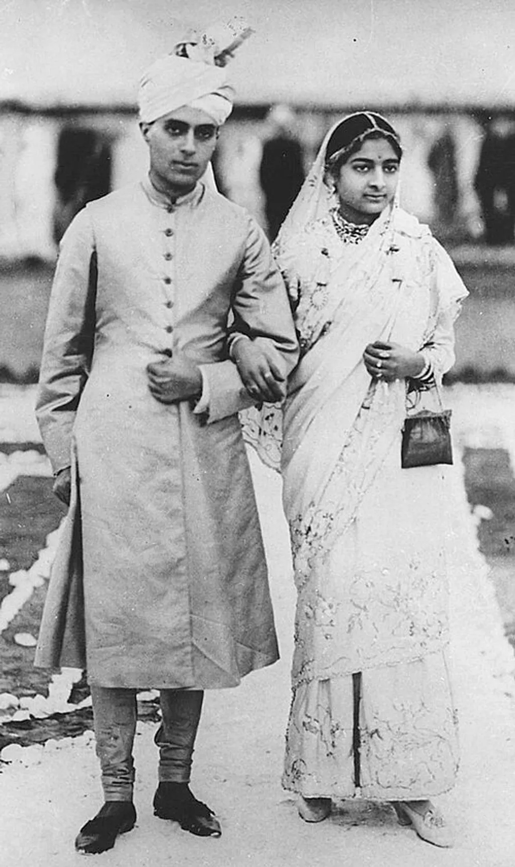  ജവഹർലാൽ നെഹ്‌റു- കമല വിവാഹചിത്രം, 1916.