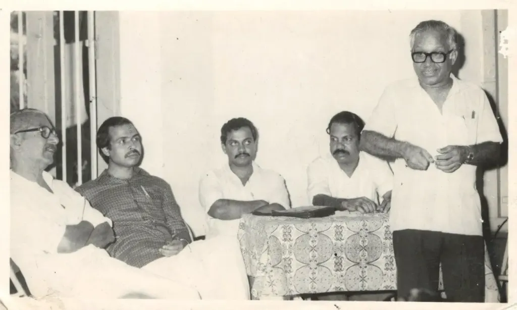 എം.പി. പരമേശ്വരൻ ഒരു പരിഷത്ത് പരിപാടിയിൽ.