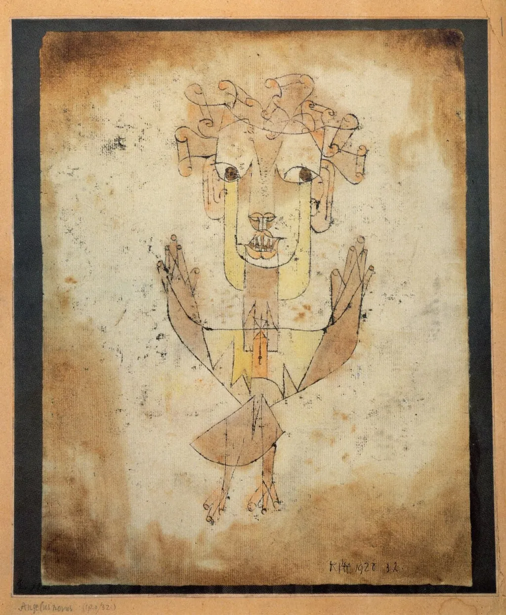 Anglos Nubus / Paul Clay, 1920; Oil color in transfer & water color on paper; Height: 31.8 cm, width 24.2 cm.
